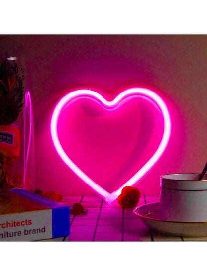 Neon Heart Glow – for Pink Heart-Shaped Neon Light